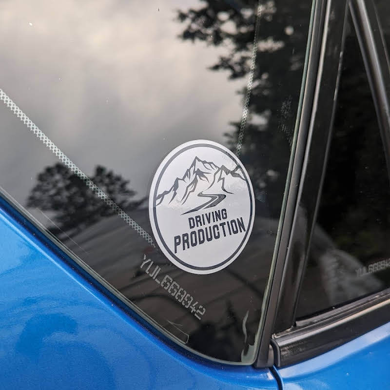 Driving Production Vinyl Stickers